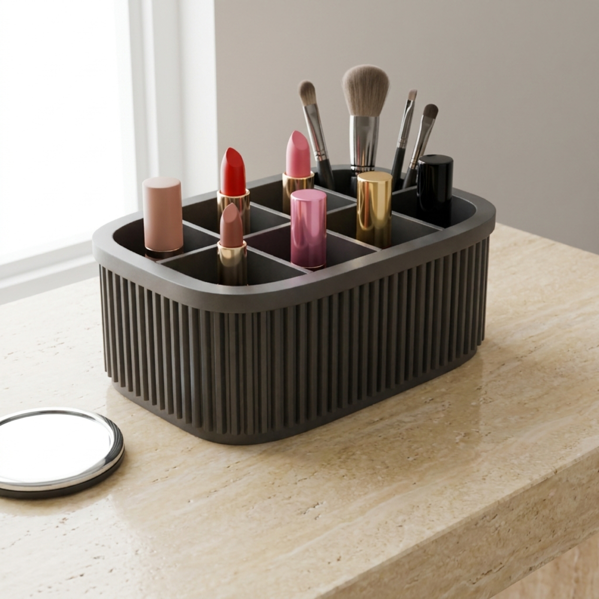 Ribbed Lipstick Holder in Ribbed Lipstick Holder, lifestyle photo