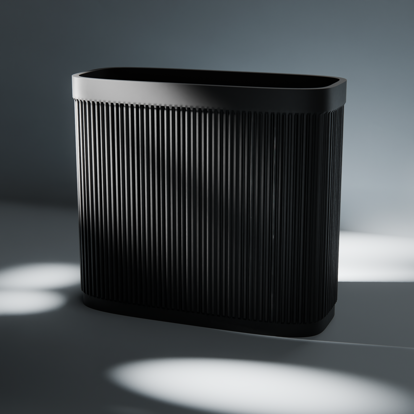 Ribbed Magazine Rack in Ribbed Magazine Rack, studio
