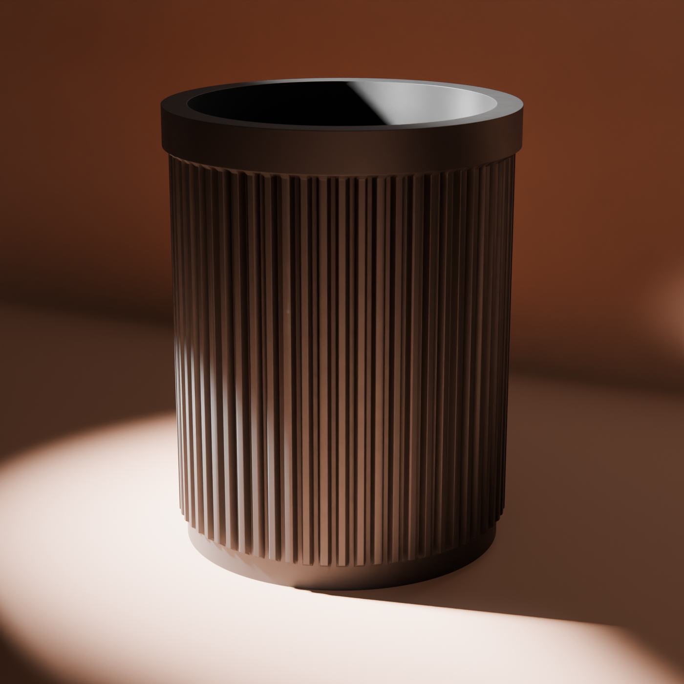 Ribbed Makeup Brush Holder in Ribbed Makeup Brush Holder, studio