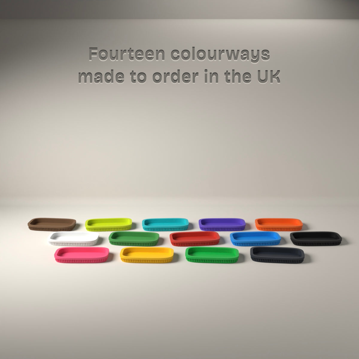 Ribbed Movement Tray in Available in fourteen colours, made to order in the UK