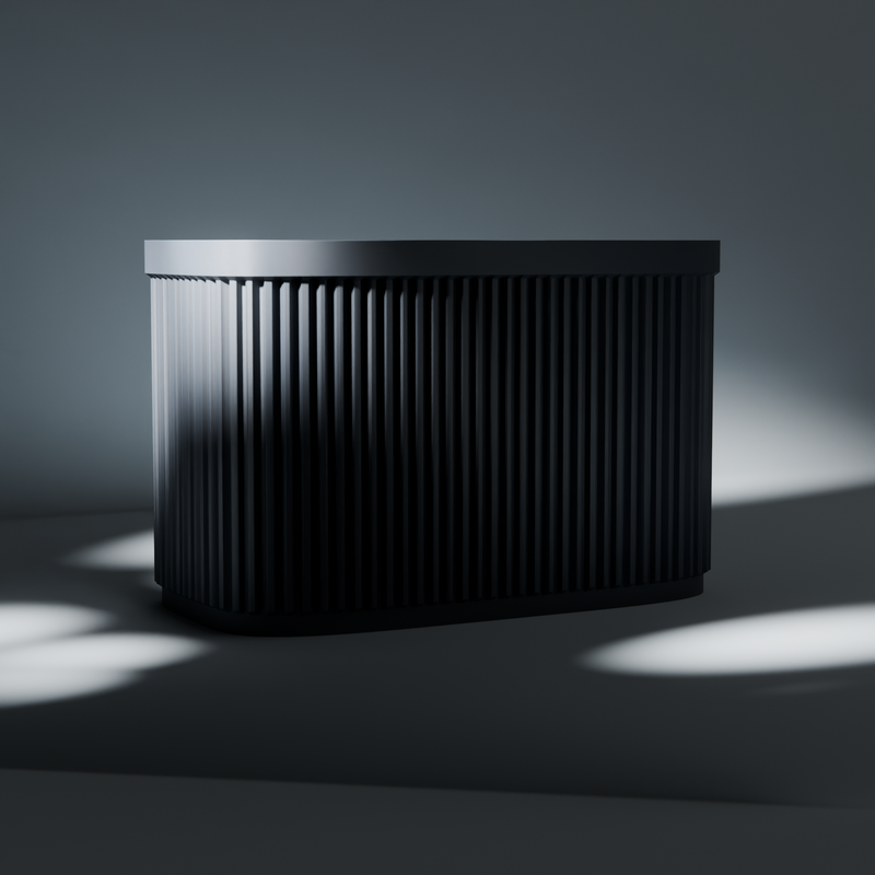 Ribbed Pen Holder 3 Compartments, studio