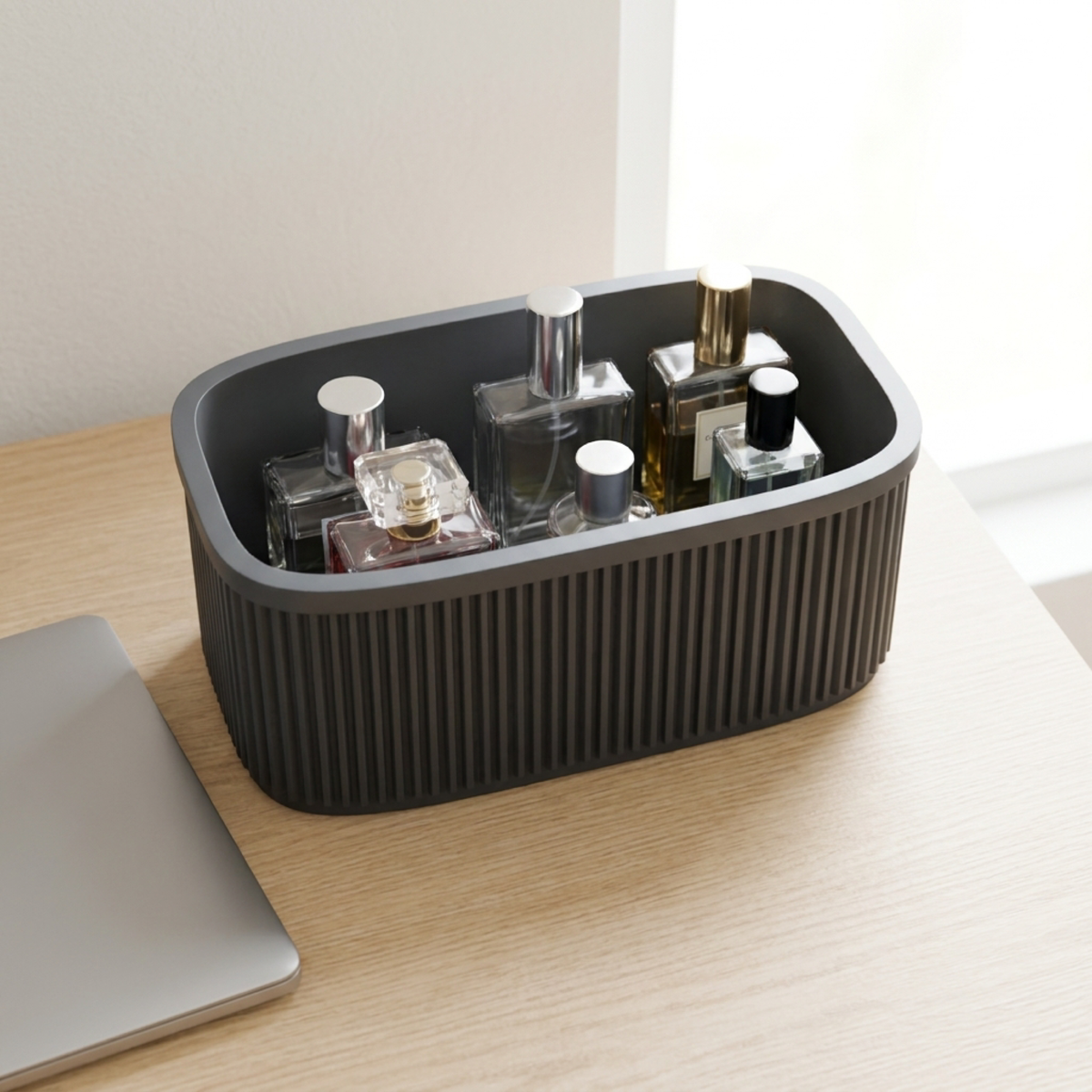 Ribbed Perfume Organiser in Ribbed Perfume Organiser, lifestyle photo