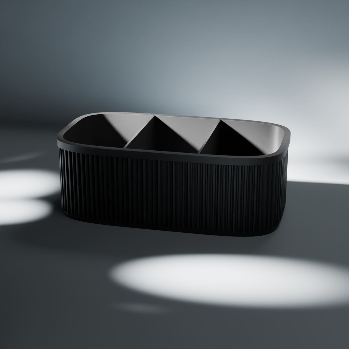 Ribbed Teacher Desk Caddy in Ribbed Teacher Desk Caddy, studio