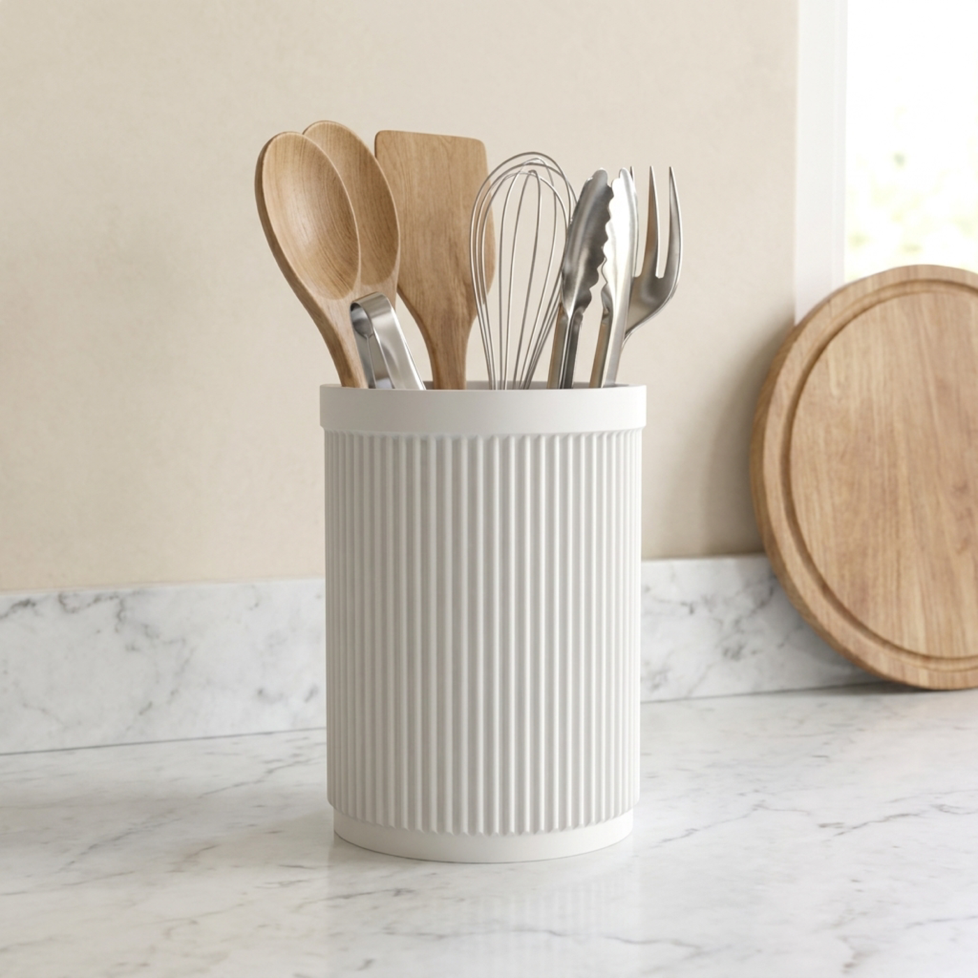 Ribbed Utensil Holder in Ribbed Utensil Holder, lifestyle photo