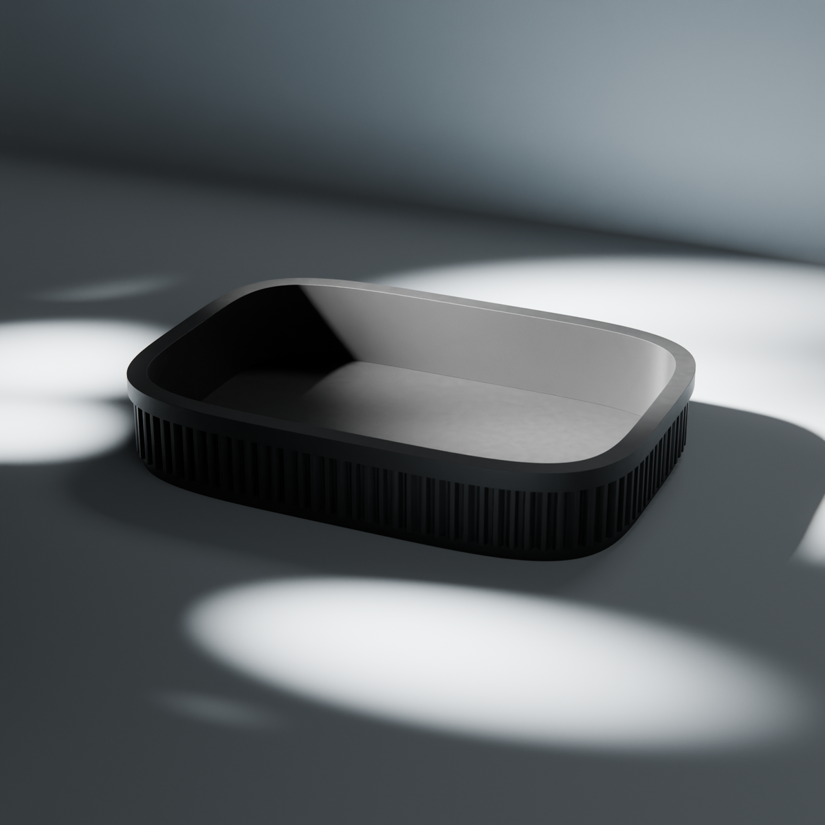 Ribbed Vanity Tray in Ribbed Vanity Tray, studio