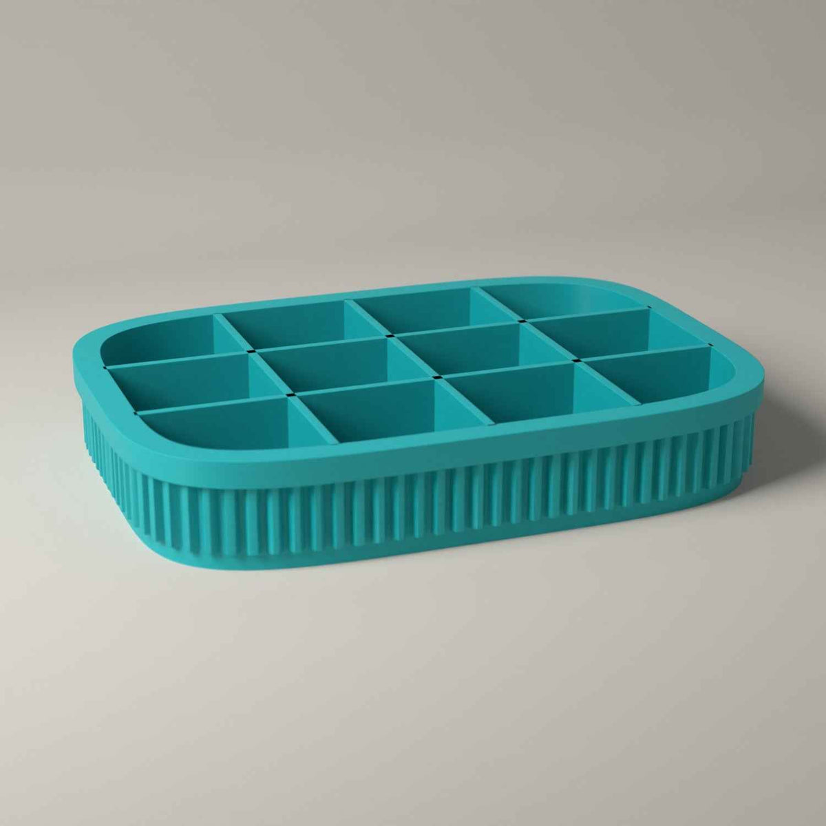 Earring Tray, Ribbed Jewellery Organiser for Studs and Small Earrings in turquoise