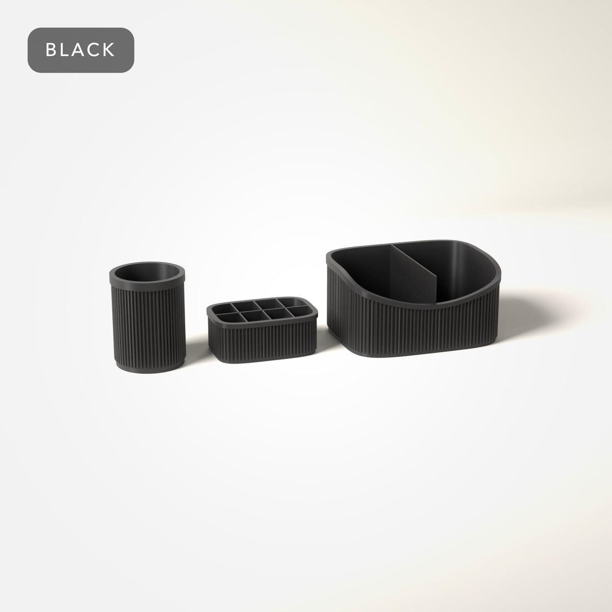 Vanity Set of Three in Black