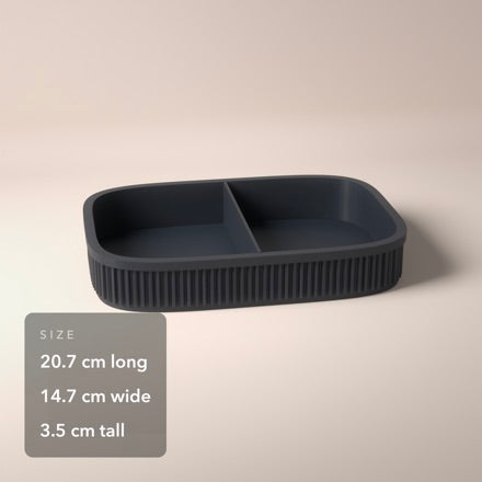 Ribbed Valet Tray in Ribbed Valet Tray, size