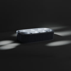 Ribbed coffee pod stand in grey